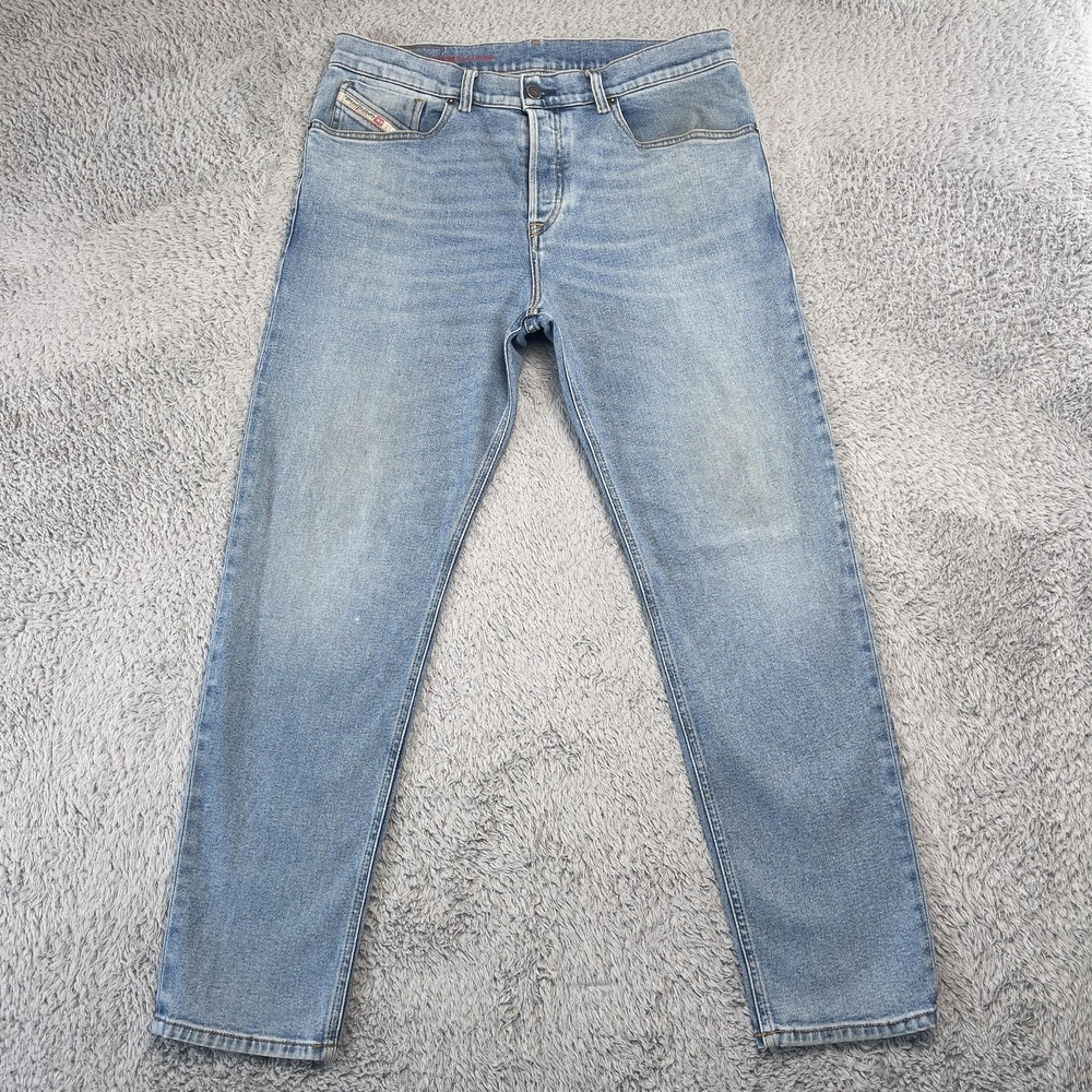 Diesel Jeans Mens 35x29 Blue D-FINING Slim Tapered Tailored Minimalist Heritage